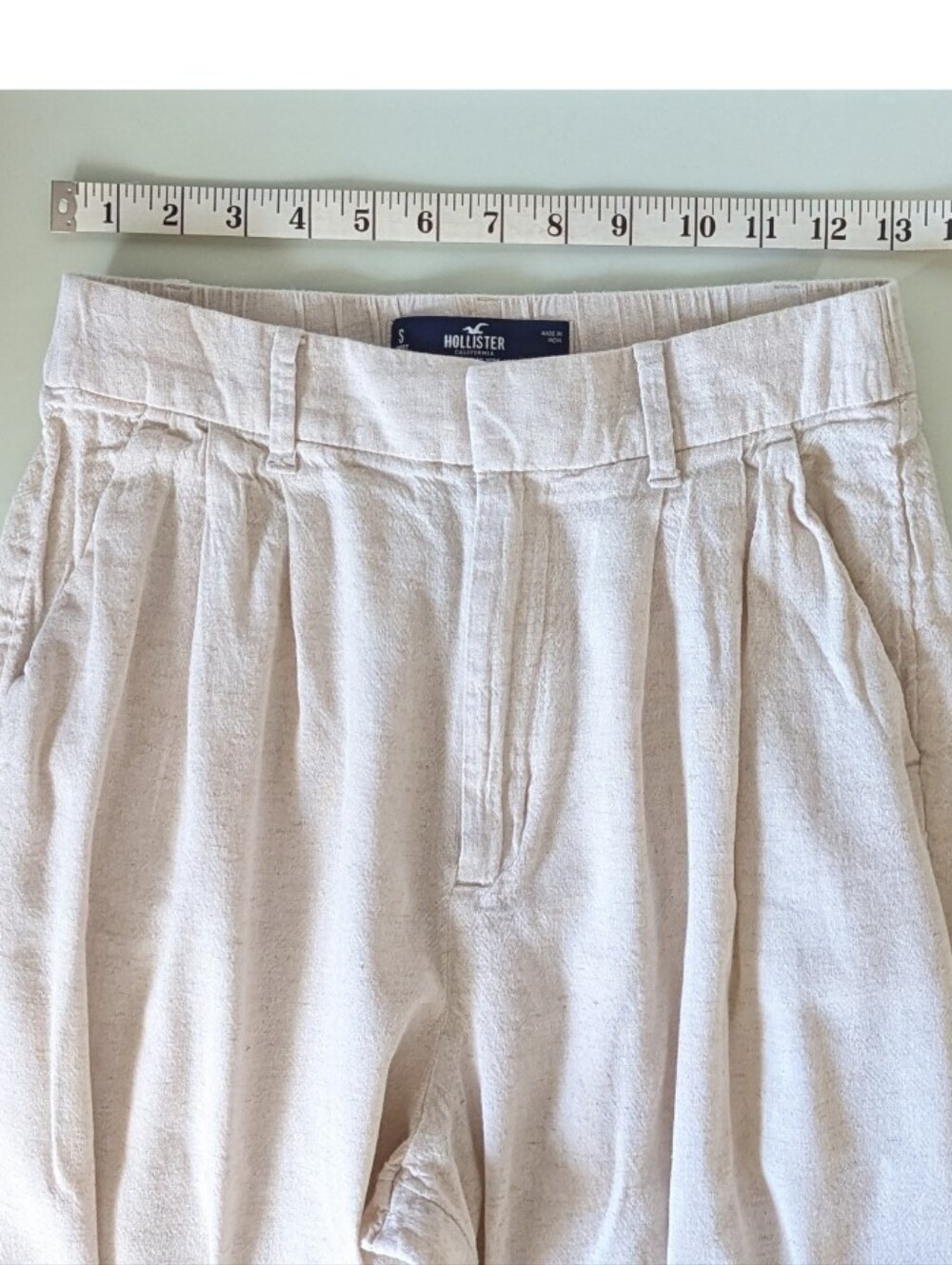 Hollister Ultra High-Rise Wide Leg Linen Pants - Picture 5 of 10